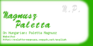 magnusz paletta business card